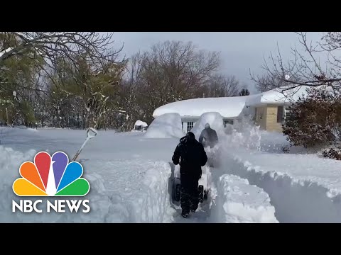 Almost Seven Feet Of Snow Hits Western New York