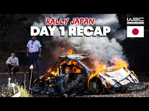 Sordo's Hyundai Goes Up in Flames 🔥 WRC Rally Japan 2022