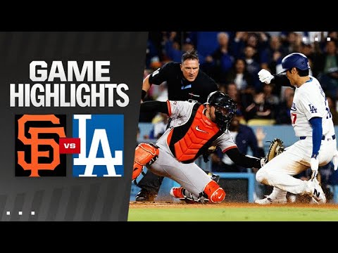 Giants vs. Dodgers Game Highlights (4/3/24) | MLB Highlights