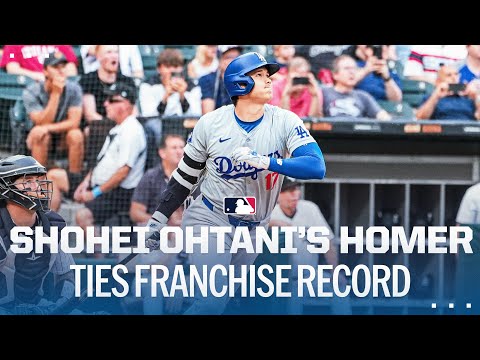 Shohei Ohtani homers &amp; makes it 9 STRAIGHT GAMES with an RBI! Dodgers' franchise record! 大谷翔平ハイライト