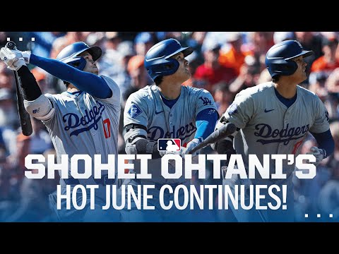 Shohei Ohtani hammers his NL-leading 26th home run! His 12th homer in June! 大谷翔平ハイライト