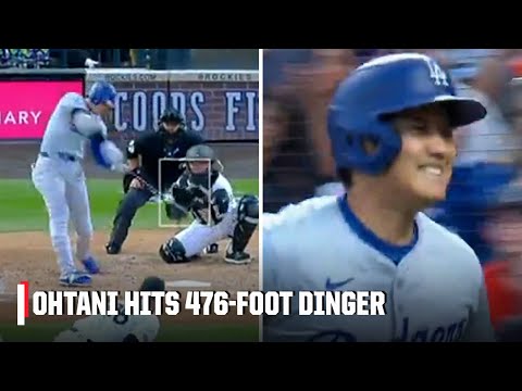 Shohei Ohtani hits the LONGEST HR of the season thus far 😱 476 feet 📏 | ESPN MLB