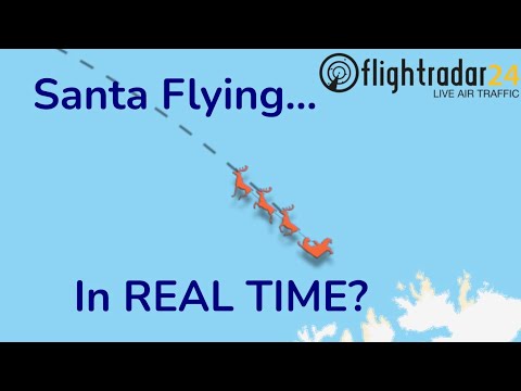 Santa Claus is on Flightradar24