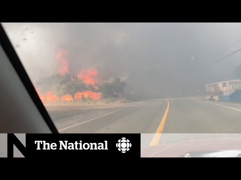 Lytton, B.C., evacuees capture fiery escape from burning town