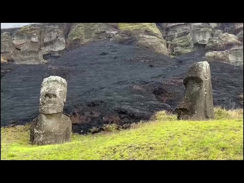 Iconic Easter Island statues damaged in wildfire