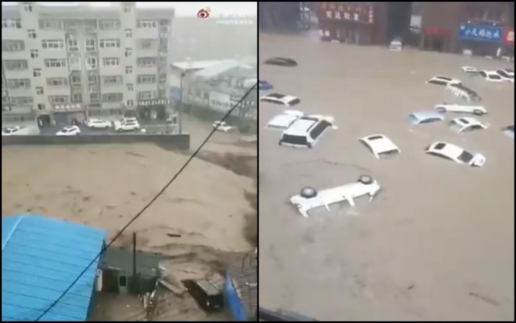 中国 中部豪雨