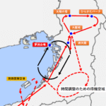ブルーインパルス大阪・関西万博で展示飛行 7月12日・13日 ルートマップ