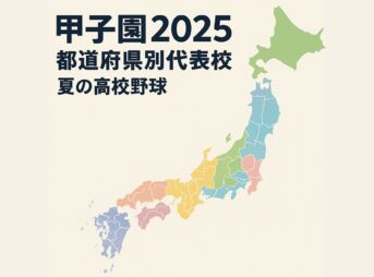 甲子園2025 都道府県別代表校 第107回全国高等学校野球選手権大会 夏の高校野球