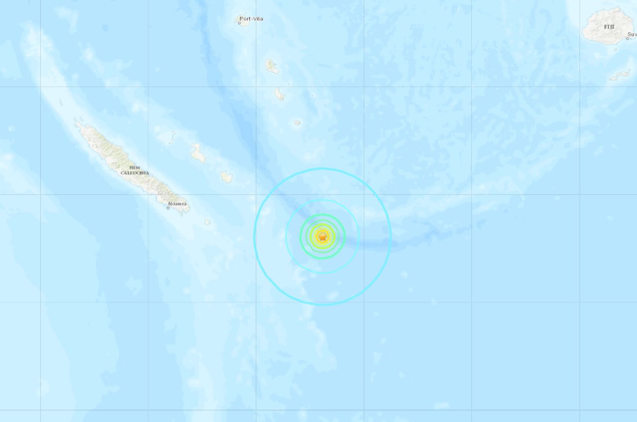 南太平洋ロイヤルティ諸島ニューカレドニア東沖でM6.5の地震