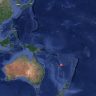 南太平洋 ロイヤルティ諸島南東付近でM7.0の地震