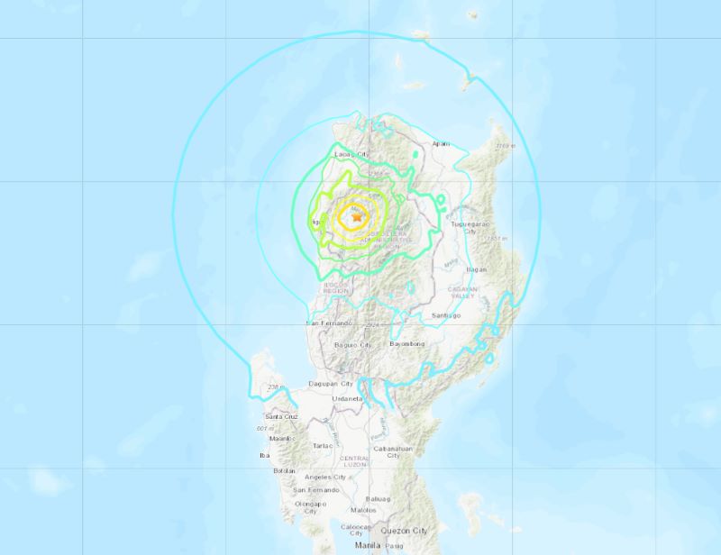 フィリピン北部でM6.4の地震