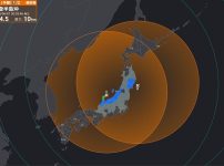 石川県と宮城県で同時刻に地震発生