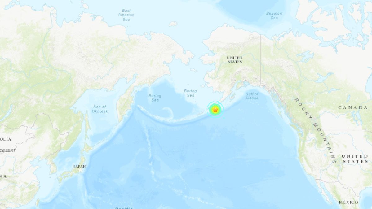 アリューシャン列島 アラスカ半島沖でM7.2の地震