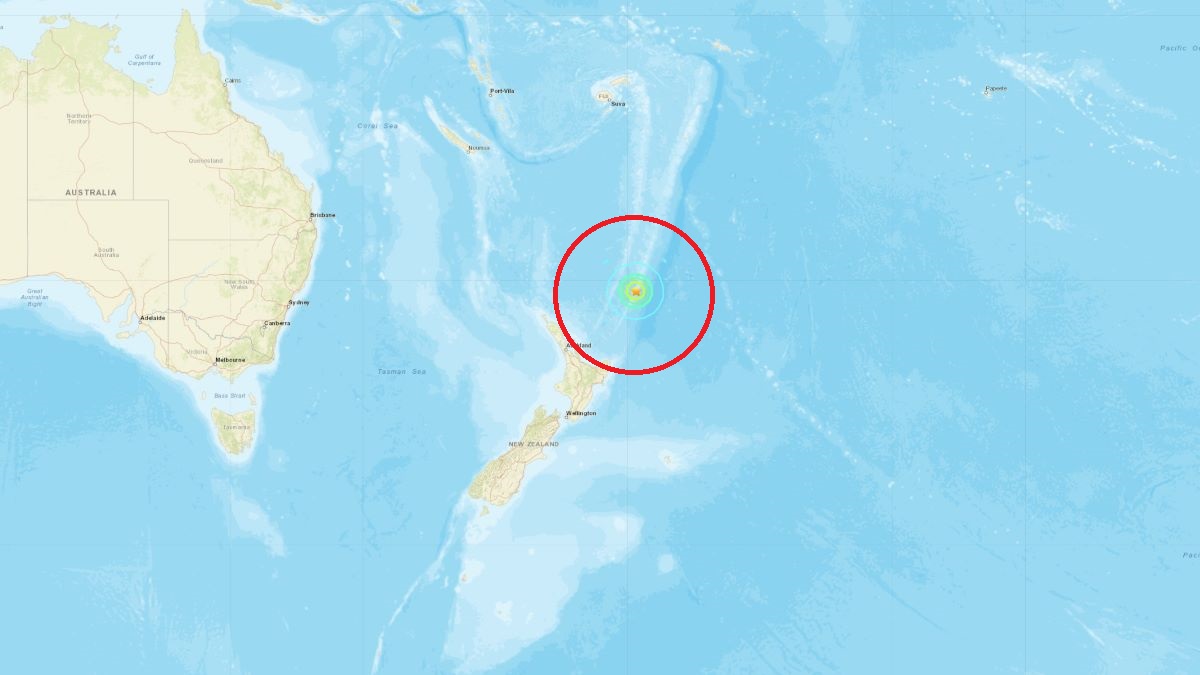 ニュージーランド近海でM6.6の地震