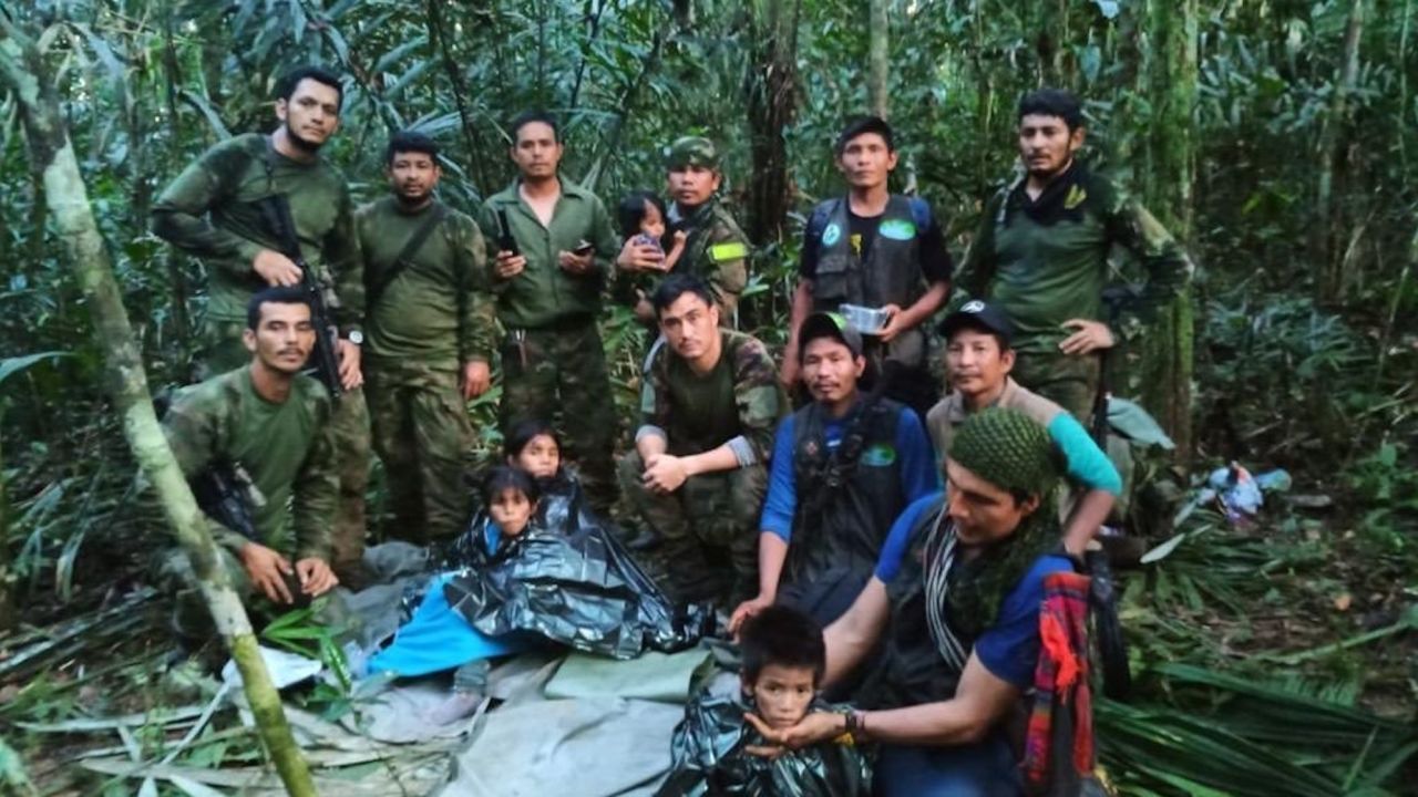 行方不明の子供4人を40日ぶりに発見 コロンビア アマゾンの小型機墜落事故
