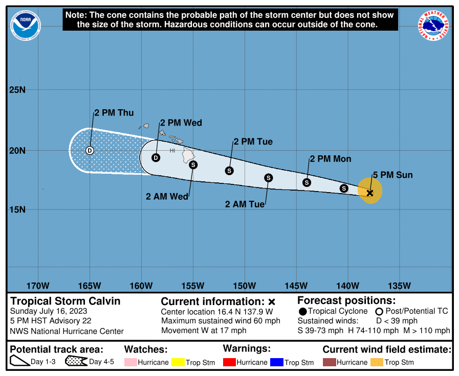 Hurricane Calvin（ハリケーン カルビン）NOAA