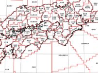 気象庁が発表する震源地（震央）の名称一覧とエリア地図