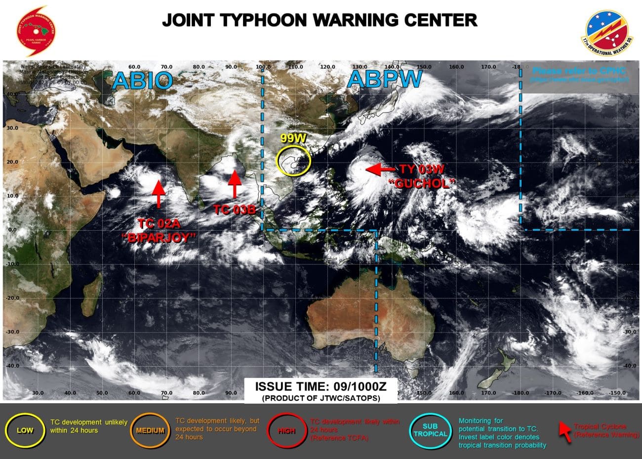 JTWC 低圧部 サイクロン