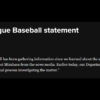MLB 大谷選手と元通訳の水原氏の疑惑について正式な調査手続きを開始