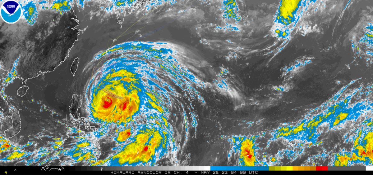 令和5年 台風2号 マーワー 台風 気象庁 NOAA ひまわり画像