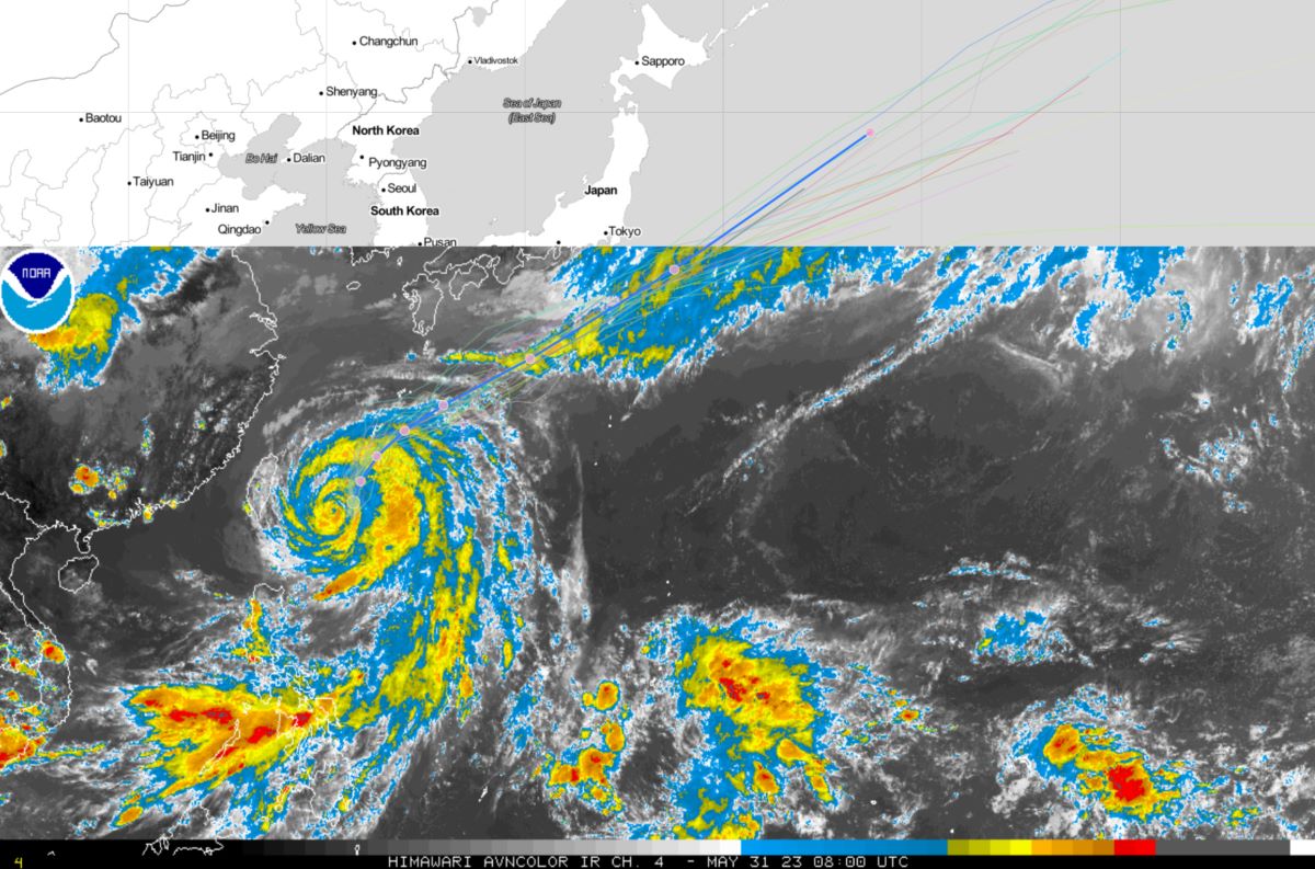 令和5年 台風2号 マーワー 台風 気象庁 JTWC