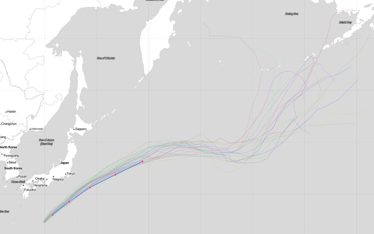 令和5年 台風3号 気象庁 JTWC グチョル