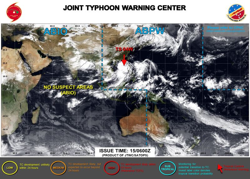 令和5年 台風4号 気象庁 JTWC