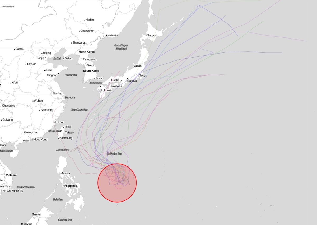 JTWC 気象庁 フィリピン海 低圧部 熱帯低気圧 台風